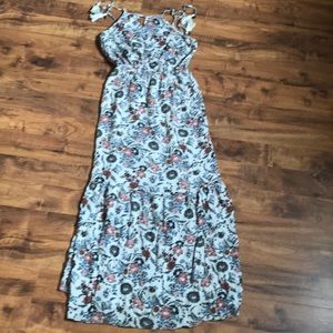 Floral print max dress